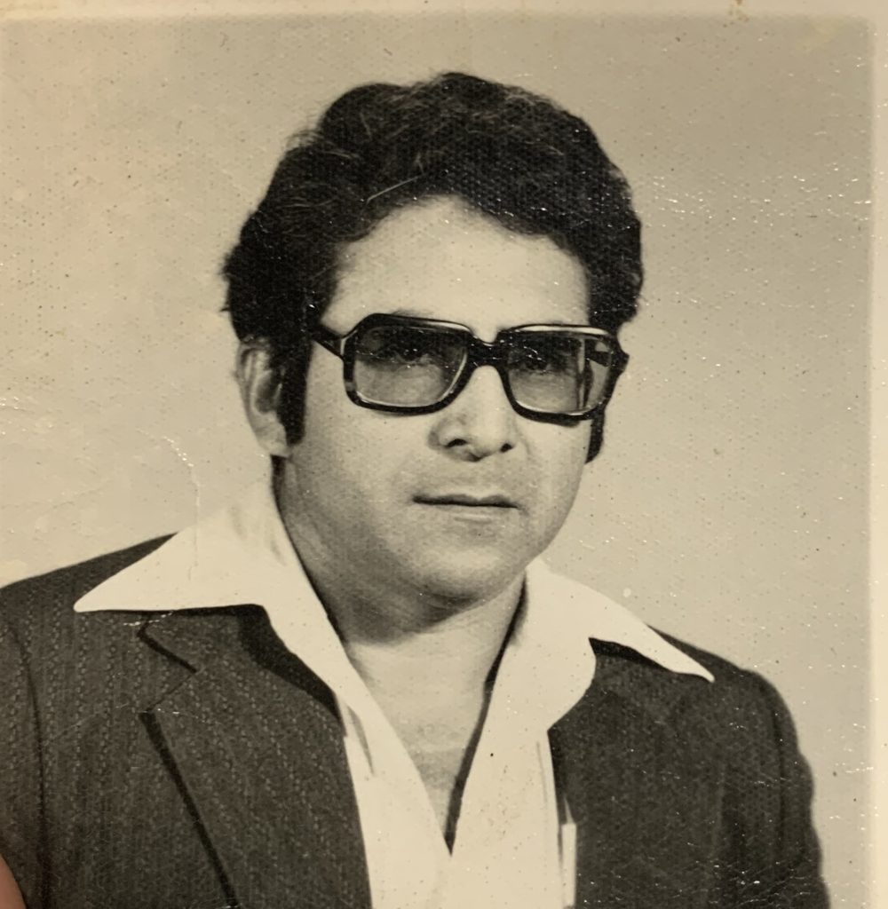 An old portrait of Oscar Rodriguez Sr.