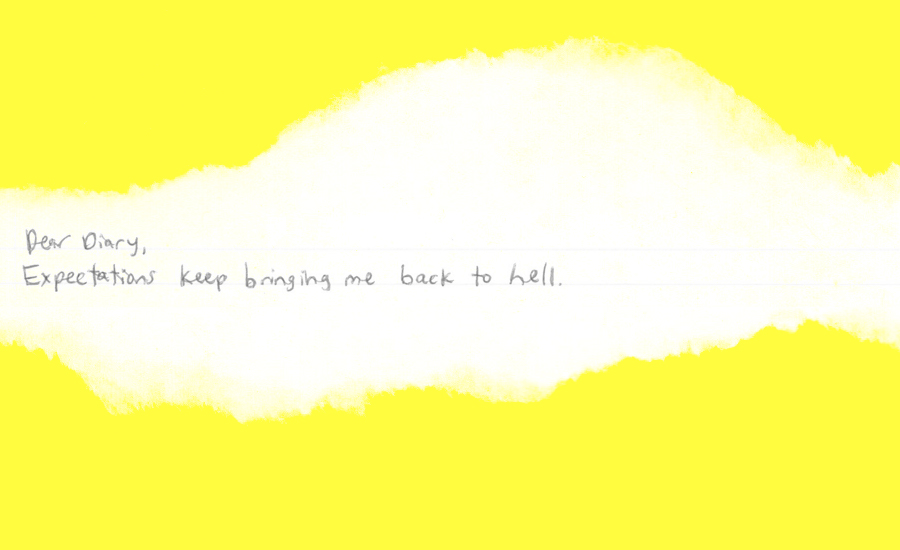 "Dear Diary, Expectations keep bringing me back to hell."