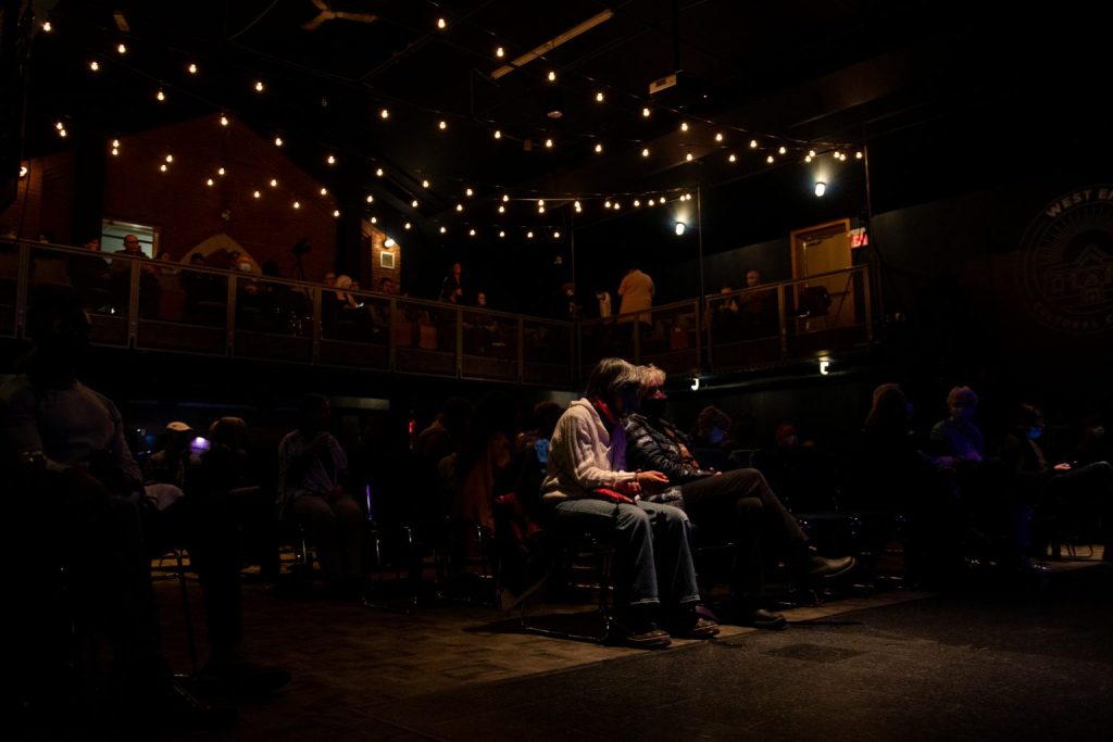 Guests take their seats for Jocelyn Gould's performance at the West End Cultural Centre