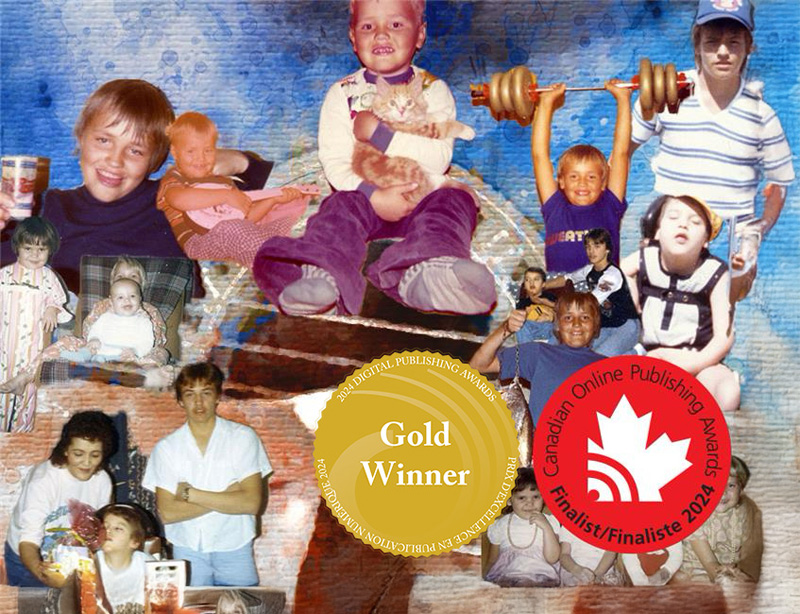 Collage of Uncle Kelly with gold seal and red seal